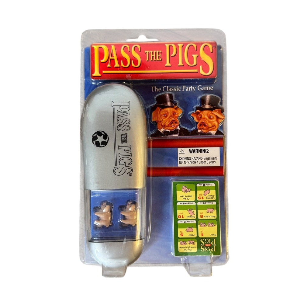 Winning Moves Pass the Pigs Classic Party Dice Game Sealed New 1046 Silver Case